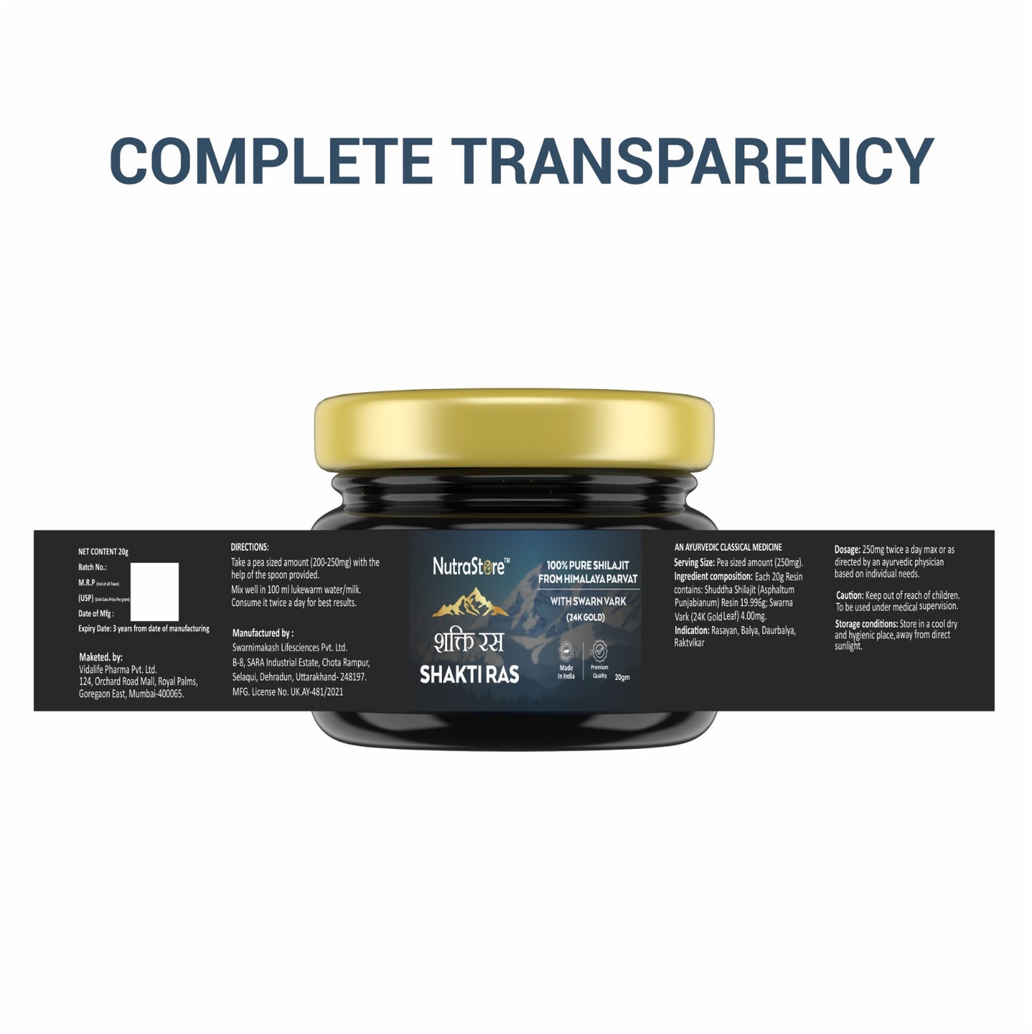 Unleash your true potential with NutraStore Shaktiras Shilajit Gold—India’s trusted pure Himalayan shilajit resin, enriched with 24K gold to fuel your strength, stamina, vitality and mental clarity for peak performance.