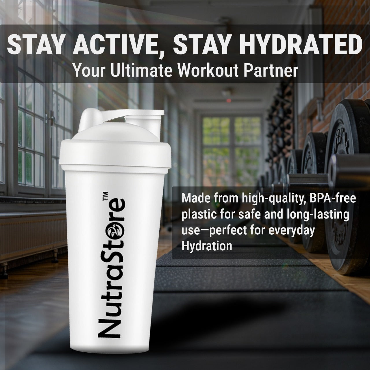 NutraStore Premium Shaker Bottle