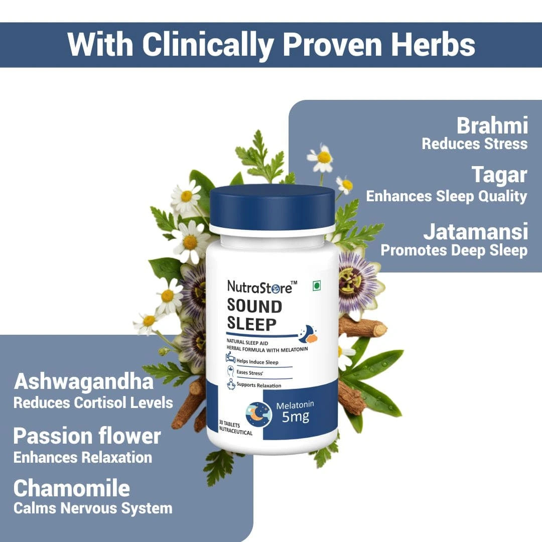 NutraStore Sound Sleep Natural Sleep Aid for Deep Rest