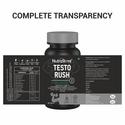 NutraStore Testo Rush is a natural testosterone supplement that drives strength and performance and made for man who refuse to slow down. 