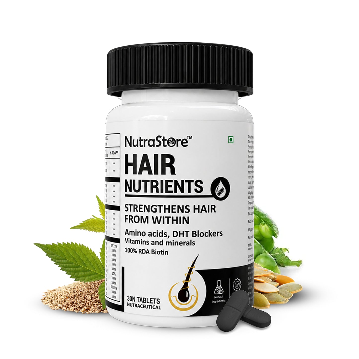 NutraStore Hair Nutrients for Healthy Hair Growth