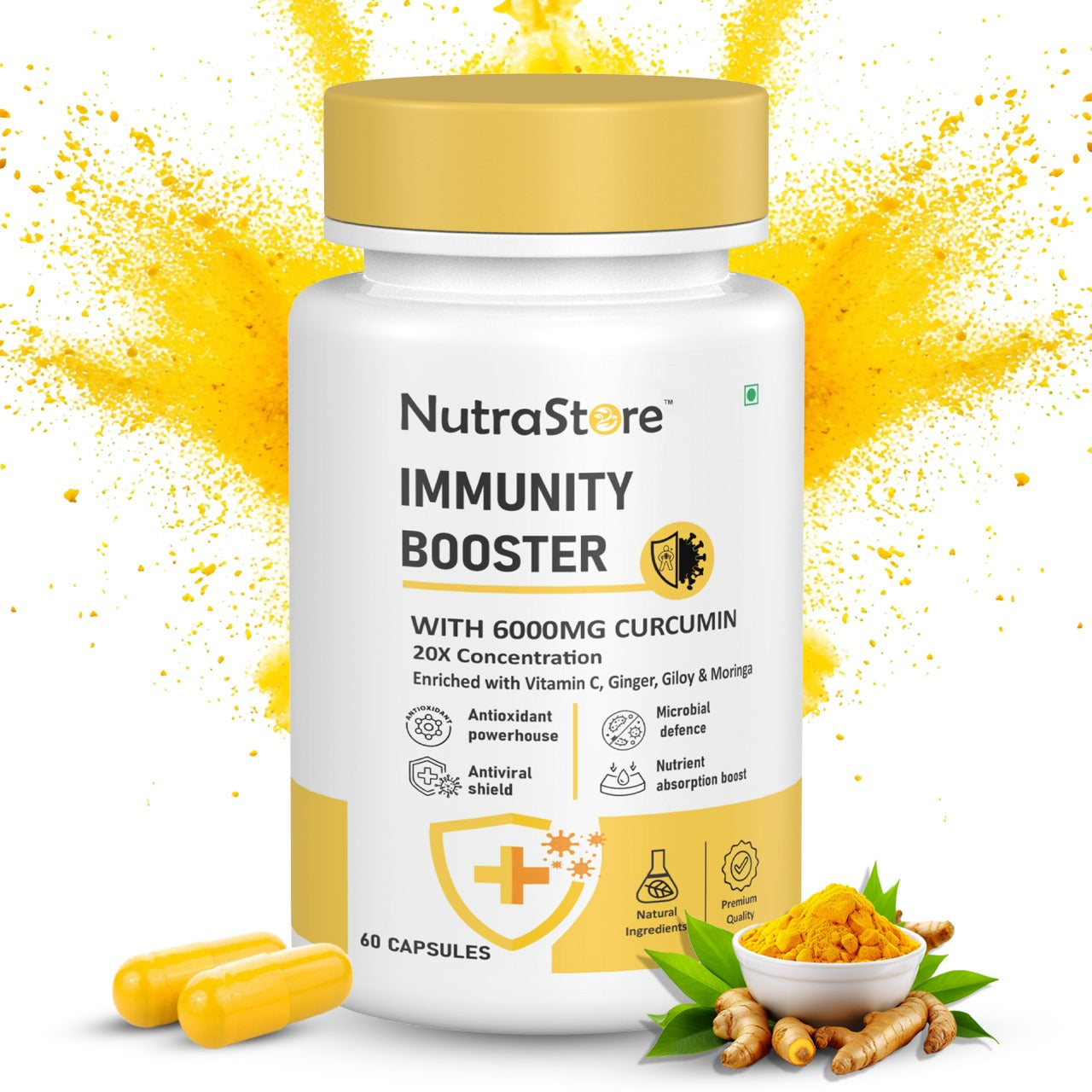 NutraStore Immunity Booster is a natural immunity booster which helps with cough, cold, seasonal sickness and sinus headache.