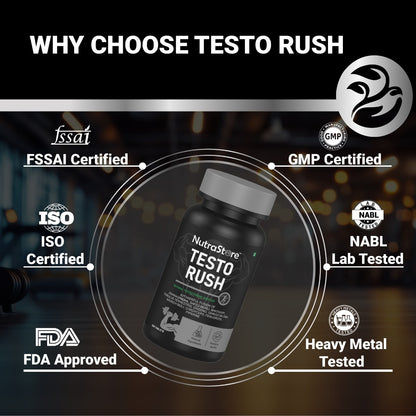 NutraStore Testo Rush is a natural testosterone supplement that drives strength and performance and made for man who refuse to slow down.