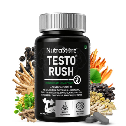 NutraStore Testo Rush Testosterone Booster Tablets