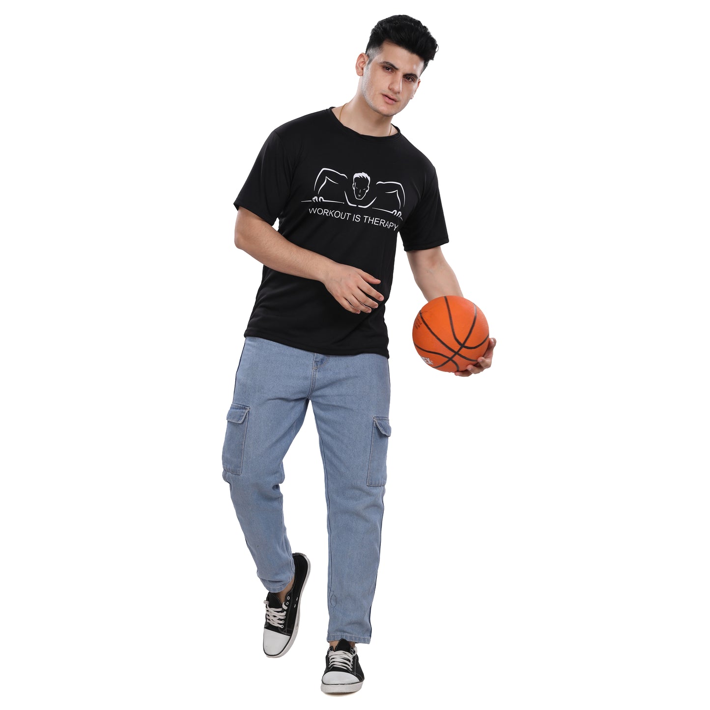 NutraStore Men's Training Gym T-Shirt | Quick Dry Fit, Regular Fit Sports T-Shirt for Workout, Active Gym Wear | Ultimate Active | Gym & Casual Wear Essential | Machine Washable