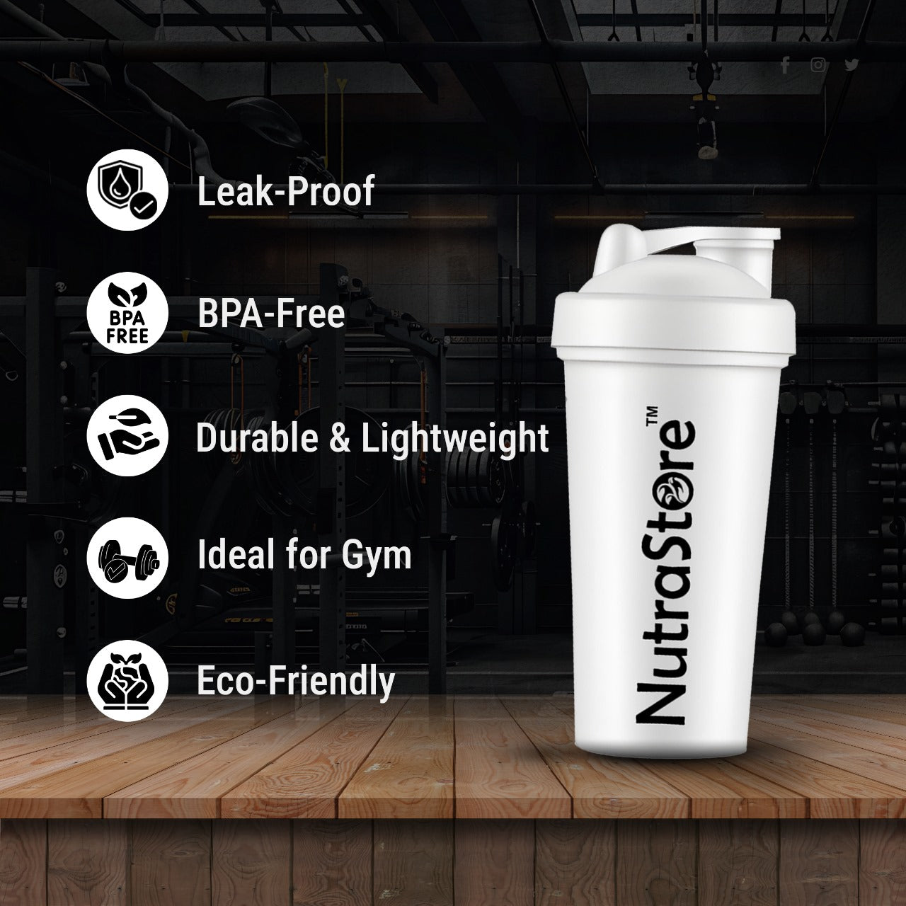 NutraStore Premium Shaker Bottle